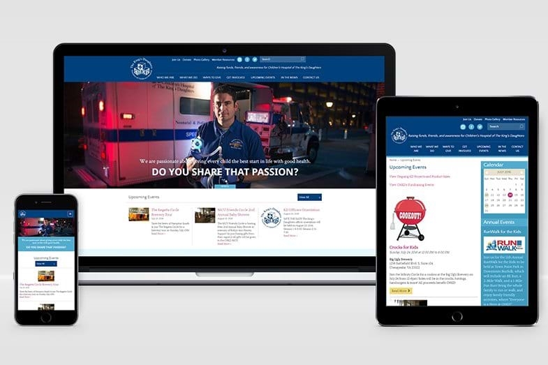 The King's Daughters website redesign showcase redesign