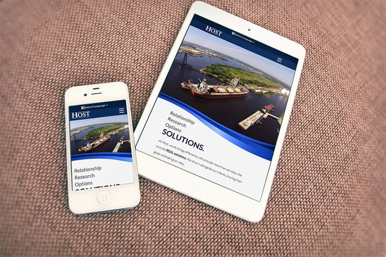 T. Parker Host website redesign mobile and tablet