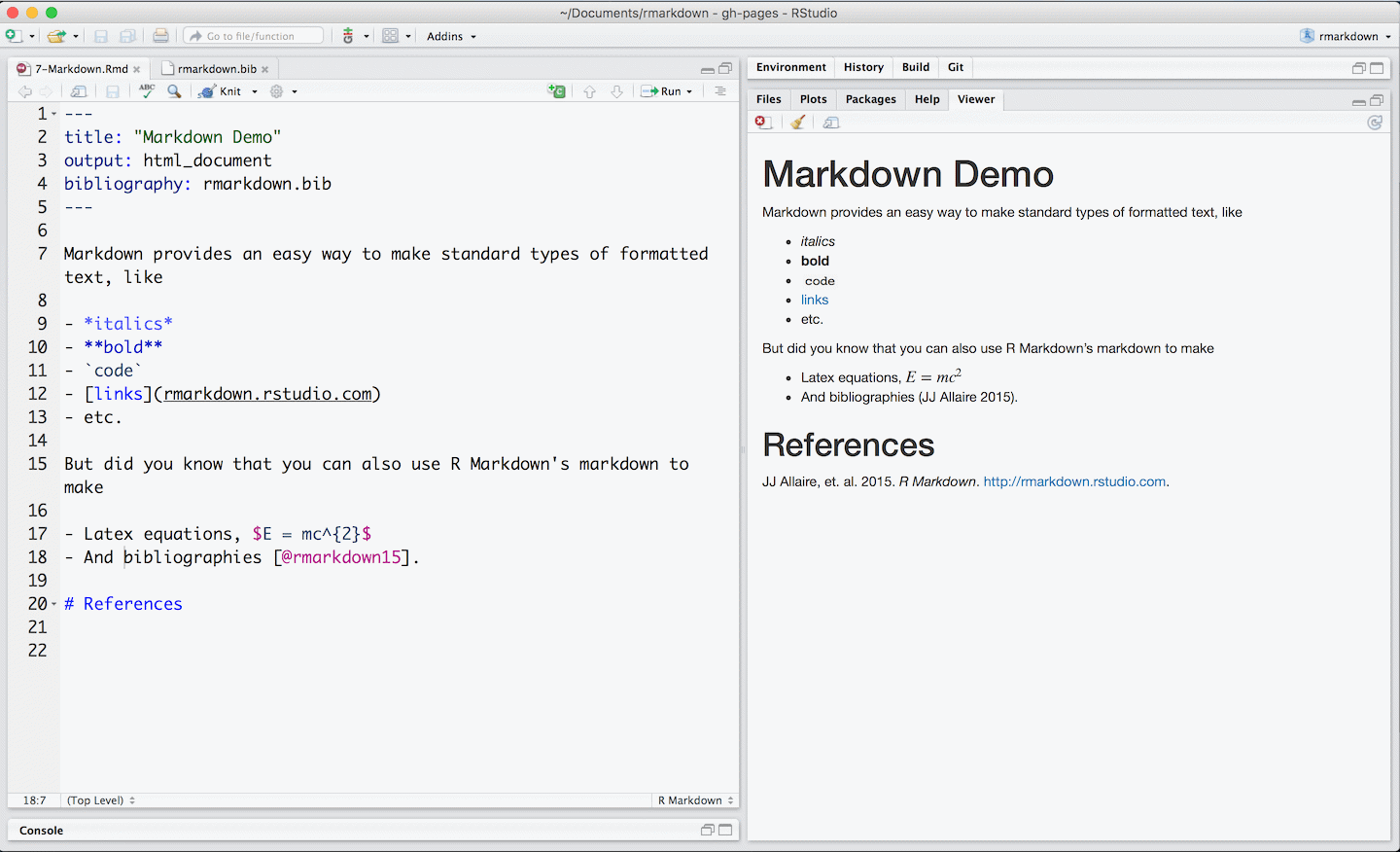 markdown basics