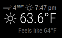 MagicMirror weather display
