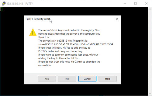 Putty Security Alert