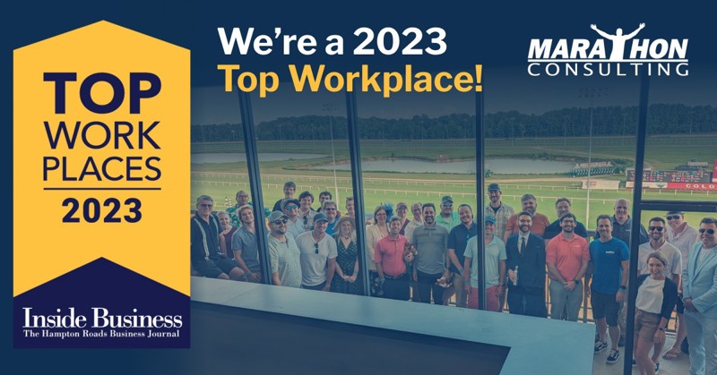 Marathon Consulting 2023 Top Workplace Winner