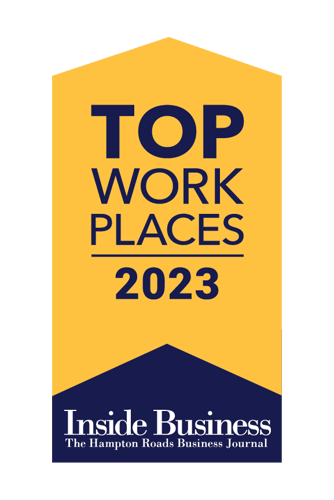 2023 Top Workplaces in Hampton Roads Award - Marathon Consulting