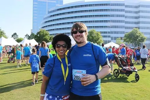 Eric and his girlfriend at Marathon Event